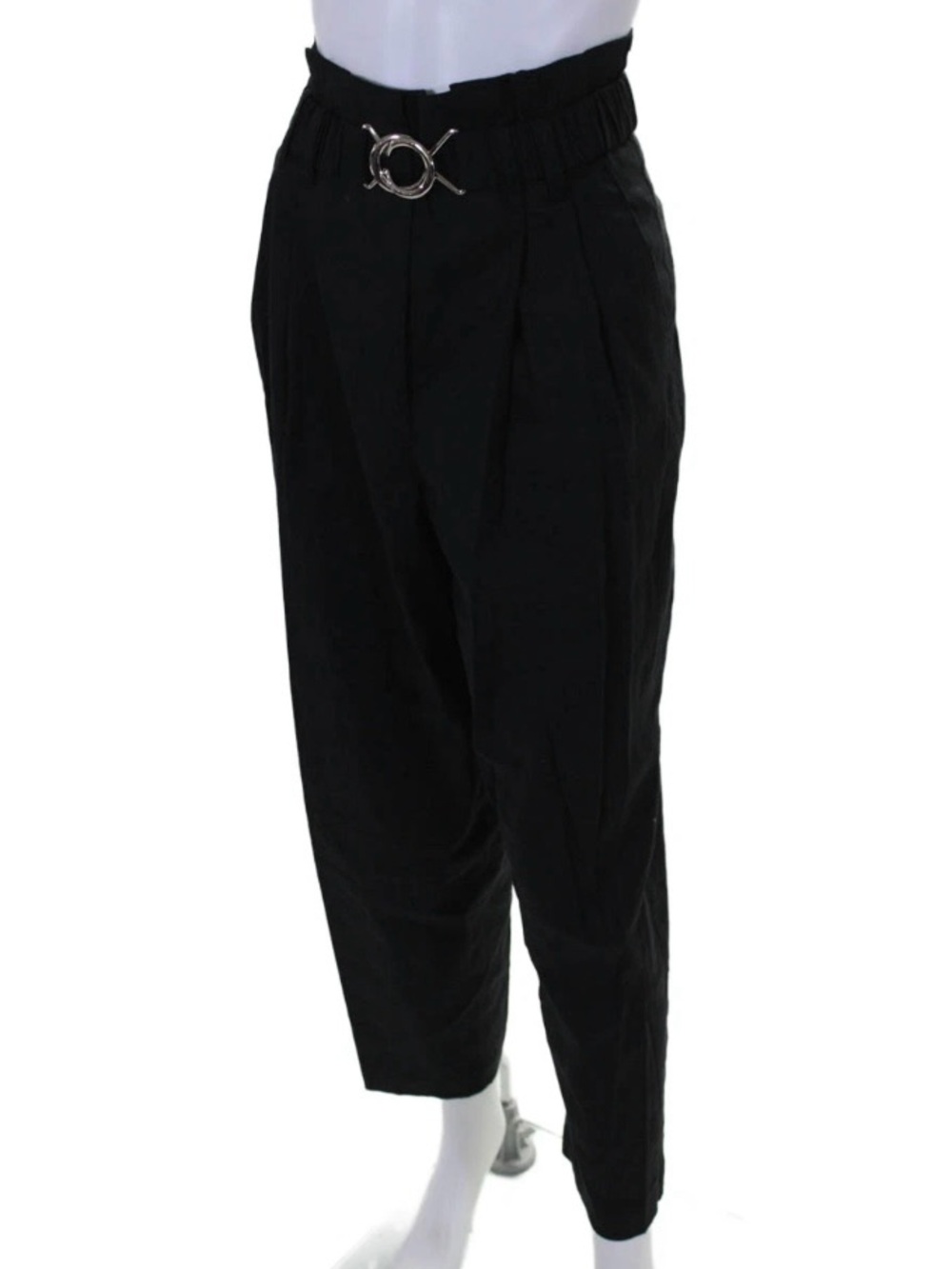 10 Crosby Derek Lam Atto Paperbag Waist Pants w/Belt Size 6 - Picture 4 of 11